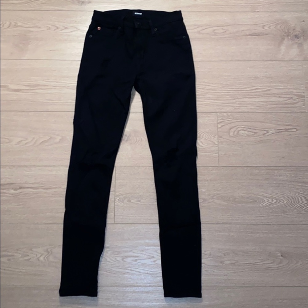 Hudson Black Destructed Jeans